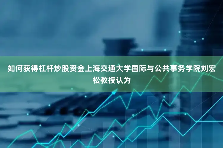 如何获得杠杆炒股资金上海交通大学国际与公共事务学院刘宏松教授认为